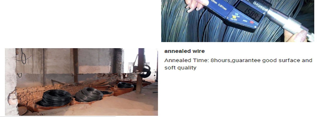 China Supply Made in Anping Bwg10 3.4mm 150kg/Coil Black Annealed Tie Wire/Hot Rolled Steel Wire Rods