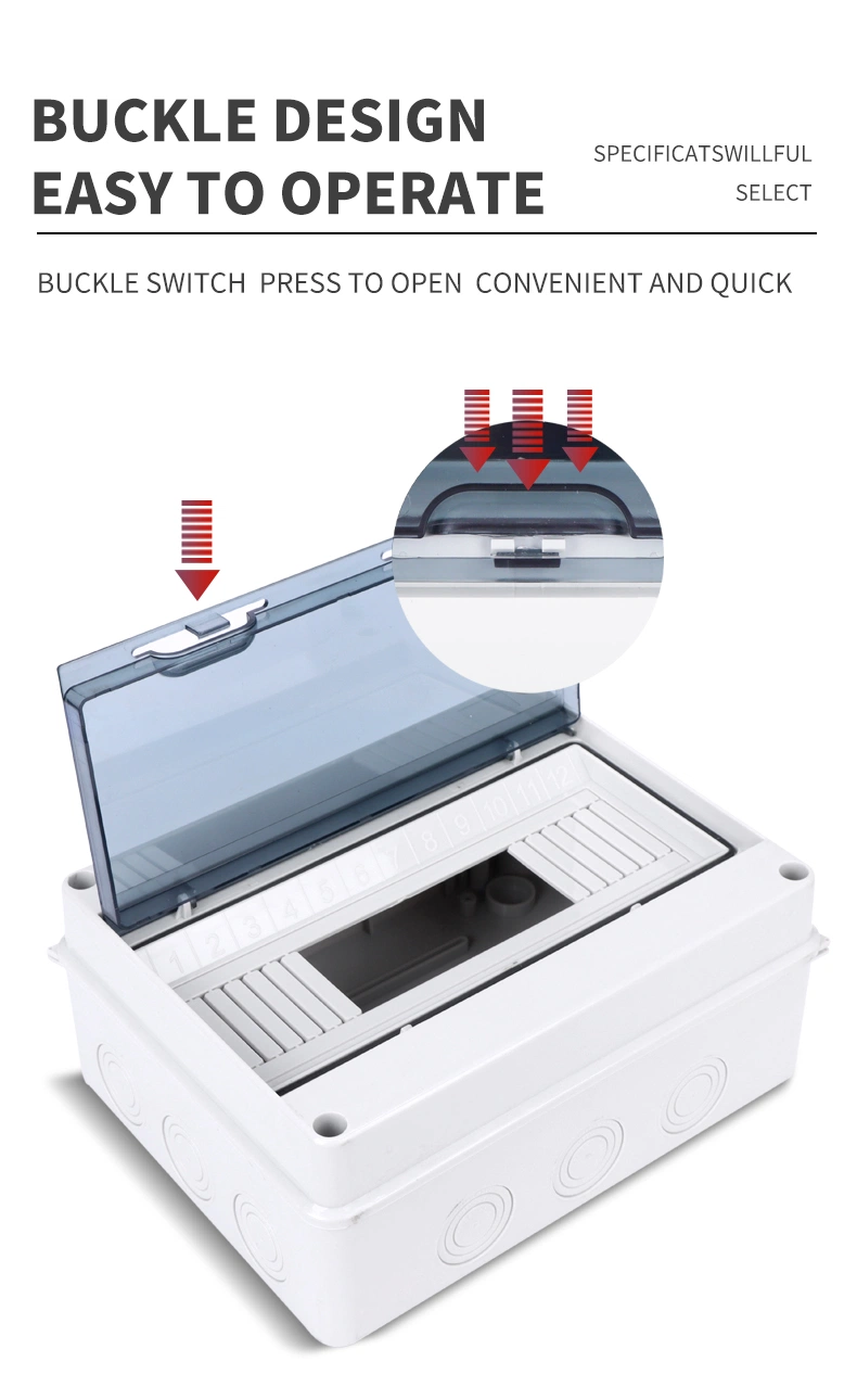 Ht-24 24way IP65 Waterproof Dustproof Flush Type 24 Way Pole MCB Junction Distribution Box