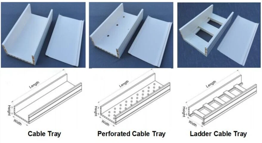 Sizes Max 1000mm 15-200mm Best Selling Heavy Duty PVC Cable Ladder