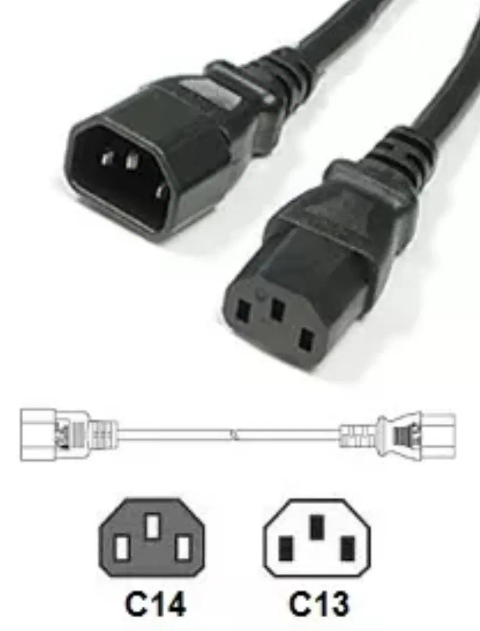 14AWG C14 Toc13 Power Cords for Data Center Server Racks