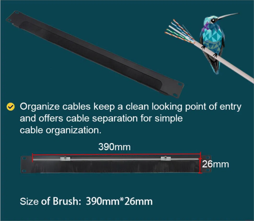 Gcabling Netwrok Cable Manager System with Plastic Rings