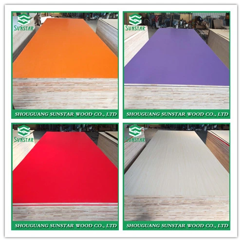 Overlap Jointed, Scarf Joint, Finger Joint Fresh Core Melamine Laminated Plywood Sheets Boards for Furniture