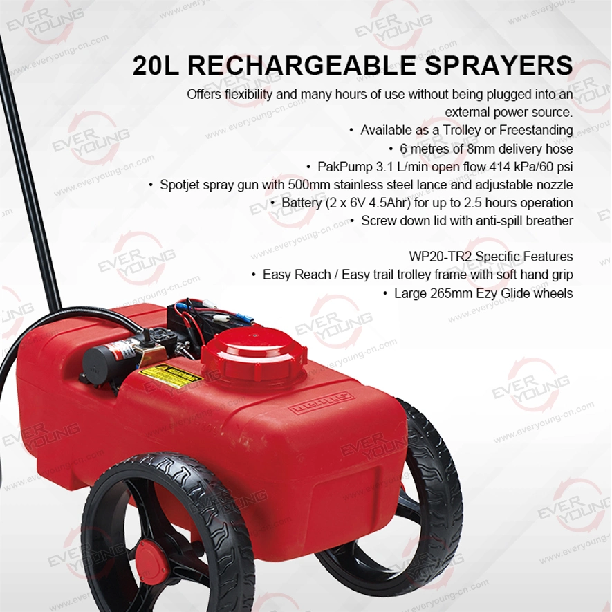 Hand Push 20L ATV Sprayer for Agricultural with 12V Chemical Pump