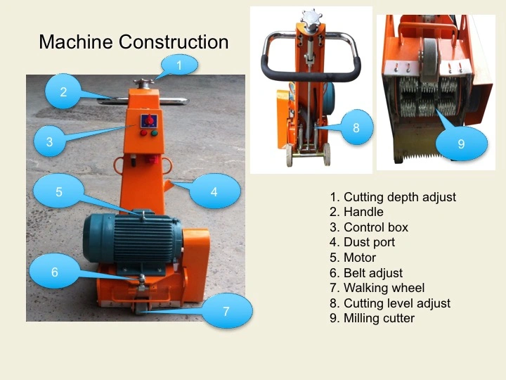 Js250 Scarifier Machine for Road Construction Floor Scarifier
