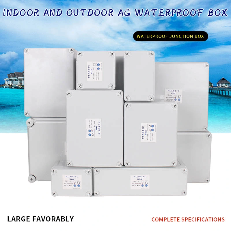 Phltd 100-100-75mm Waterproof Junction Boxes Electrical Enclosure Wiring Connection Box ABS Plastic Boxes