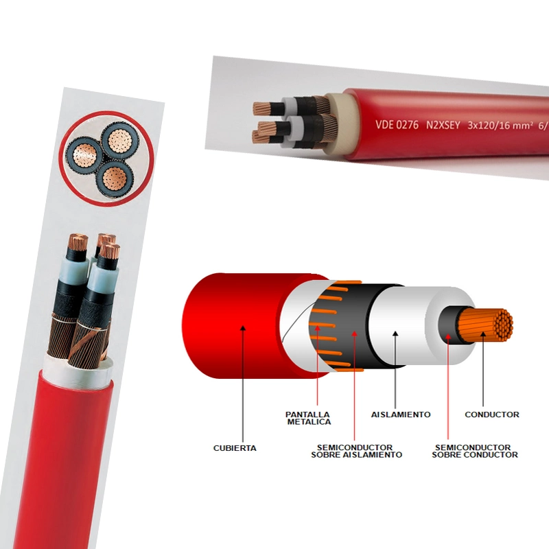 18/33kv XLPE/Cws/LSZH/Swa/LSZH Free Halogen Underground Cable XLPE Cable Prices 3*95 3*70