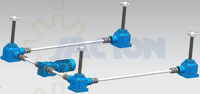 Bevel Gear Jack Systems Vs. Worm Gear Jack Systems, Bevel Gear Screw Jack System Vs. Worm Gear Screw Jack System, Lifting Platform Vs. Lift Table