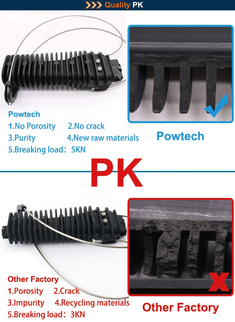 ADSS Cable Accessories Cable Short Span Wedge Type Tension Clamp