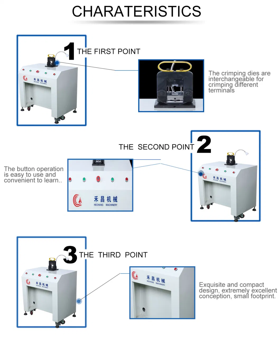 Copper Battery Terminal Cable Pin Lug Connector Termination Lug Crimping Machine