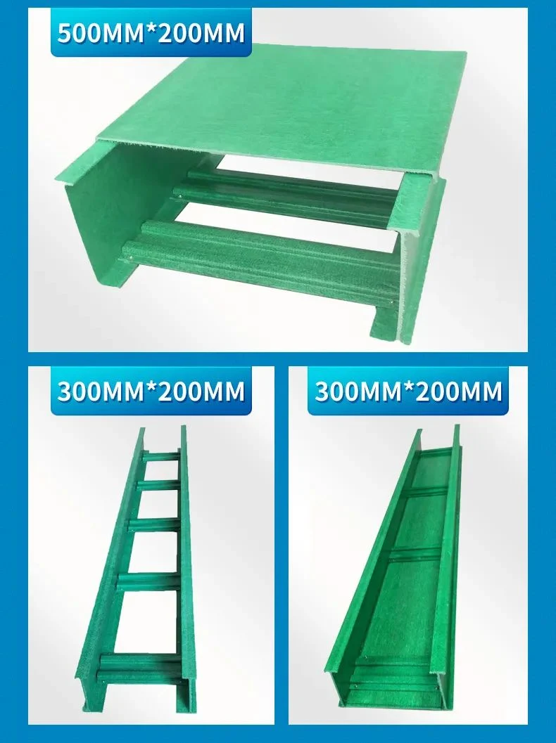 Fiber Glass Reinforced Plastic Ladder Rack Cable Tray FRP Cable Tray Ladder