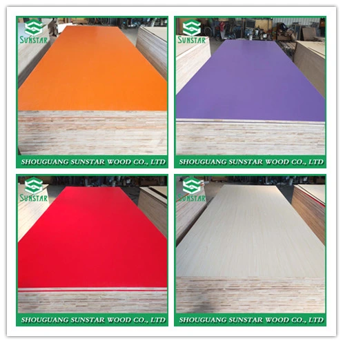 Overlap Jointed, Scarf Joint, Finger Joint Core Melamine UV PVC Plywood HDF for Construction