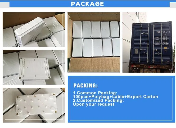 Plastic Electrical IP65 Water-Proof Connection Box Breaker Box Distribution Box Manufacture