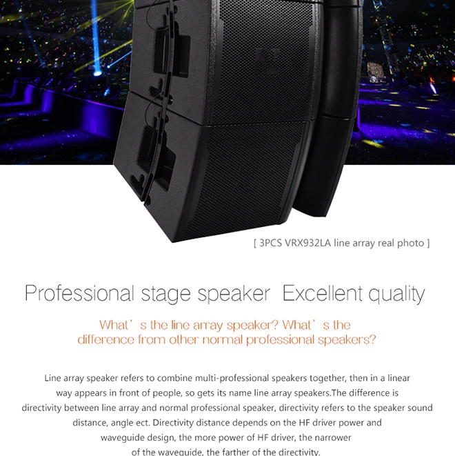 Vrx932la Professional Passive Stage Equipment Line Array Speaker Box