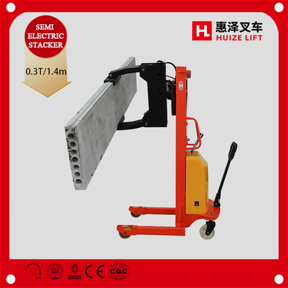 CE ISO Certified 1.5t 3m Reach Intelligent Electric Hydraulic Pallet Stacker