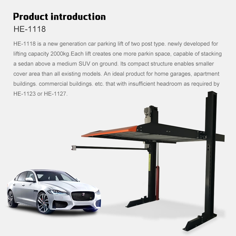 Two Post Parking Lift/Auto Lift/Scissor Car Lift/Car Alignment Lift/Car Parking Lift