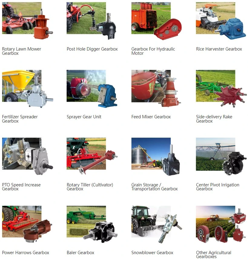 Agriculture Gear Box Farm Right Angle 540 Rpm Agricultural Lawn Mower Tractor Tiller Pto Gearbox for Rotary Cutter Feed Mixer Post Hole Digger Baler