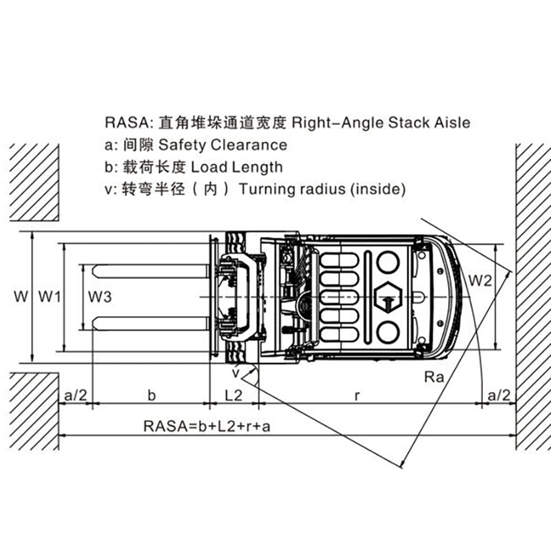 4ton AC Motor Electric Counterbalanced Fork Lift Lithium Battery Forklift Truck with ISO CE