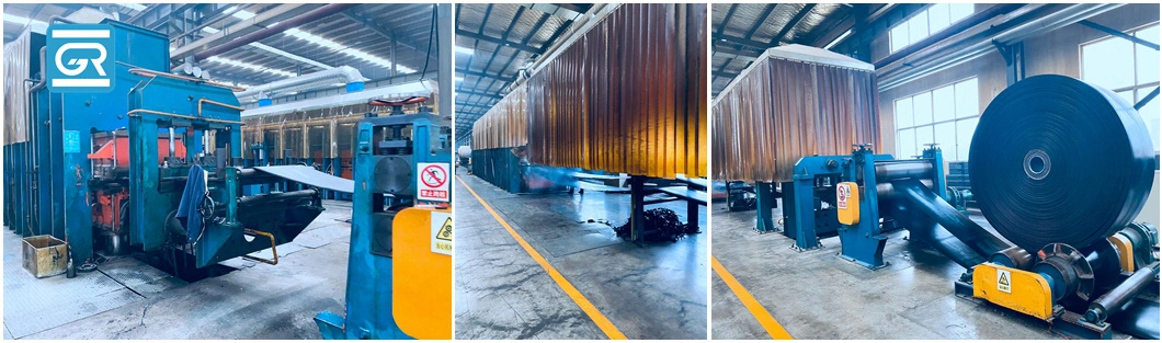 Endless Ep/Nn Rip/Heat/Abrasion Resistant Warehouse Polyester Ep400 Flat Rubber Conveyor Belt for Coal Transportation