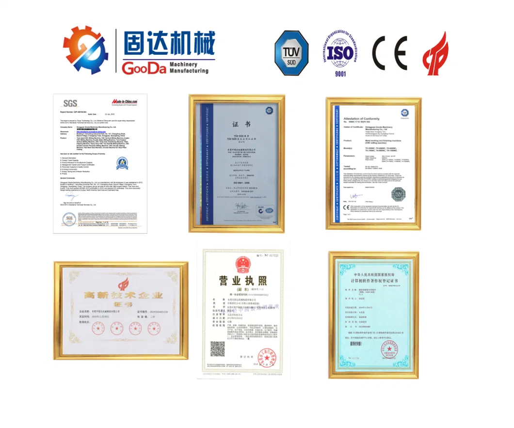 Linear Control ISO 9001 Approved Gooda Manufacturer Steel Box Steelfabrication Cncmillingmachine