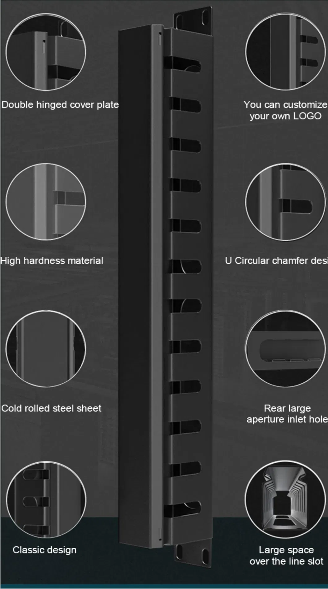 Gcabling Netwrok Cable Manager System with Plastic Rings