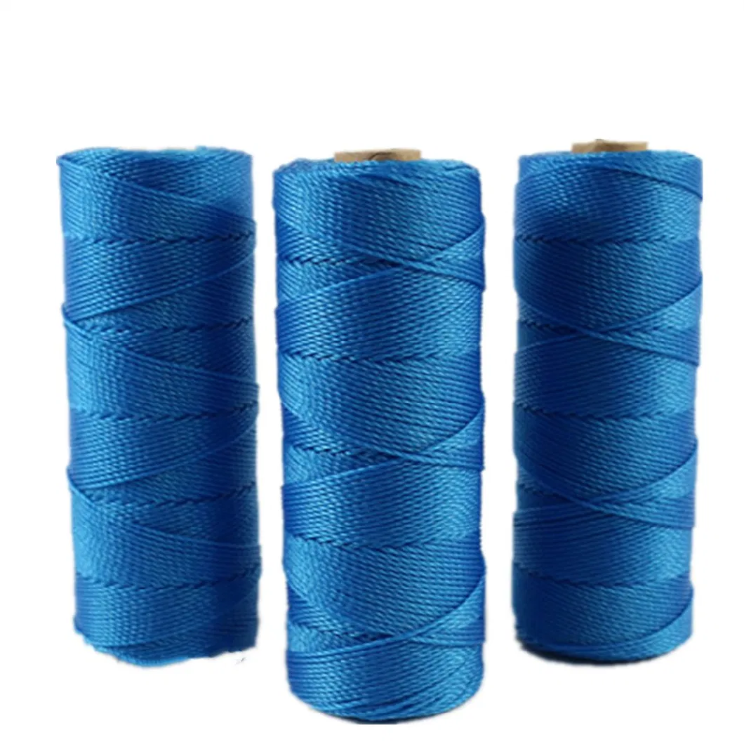 Factory Hot Selling Customized Size 380d Plastic String Fishing Net Twine Twisted PE Polyethylene Twine