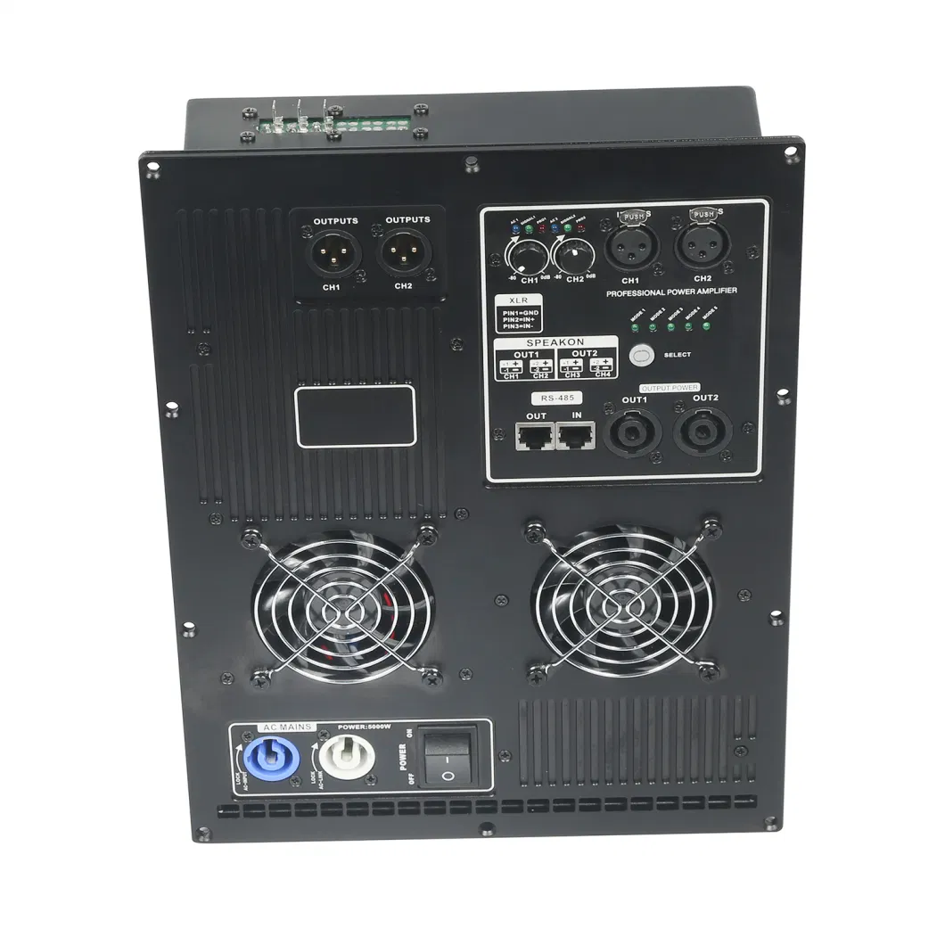 Audiopeak Class-D Plate Amplifier for PA DJ Speaker Cabinets and Loudspeakers, 2000W RMS, DSP on Board, 3-Channel Amplifier (DW3-1606)