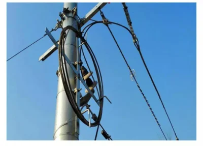 Montaje de instalación de torre de poste ADSS/OPGW ajustable cable de almacenamiento de cable flojo Fijación del soporte de almacenamiento de conexión de cable