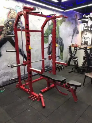 Smith Cage Fitness First, la mitad de Power Rack para gimnasio en casa