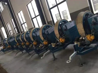 Línea de transmisión de sobrecarga de tendido de cable cabrestante Equipo Tipo de tensor de freno hidráulico