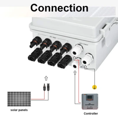 Eco-Worthy Cadena 4 PV caja combinadora &amp; 63 Disyuntores para panel solar