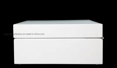 Bellamente diseñado la caja de regalo de madera, Embalaje, Keepsake Box y caja de almacenamiento, pintado de blanco