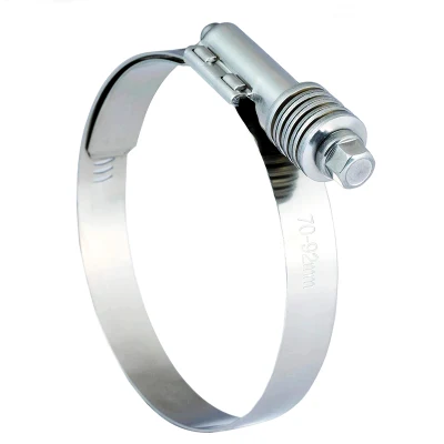 20-32mm Gama engranaje helicoidal de Servicio Pesado Abrazadera ajustable de acero inoxidable-304 una tensión constante las abrazaderas de tubo, para conductos de aire, la línea de combustible, la automoción