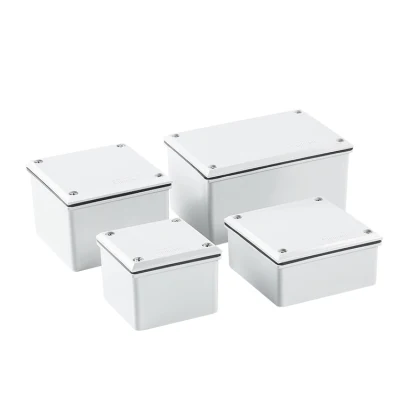 IP67 conectores de conexión de conductos de plástico Caja adaptable a prueba de agua cuadrada eléctrica