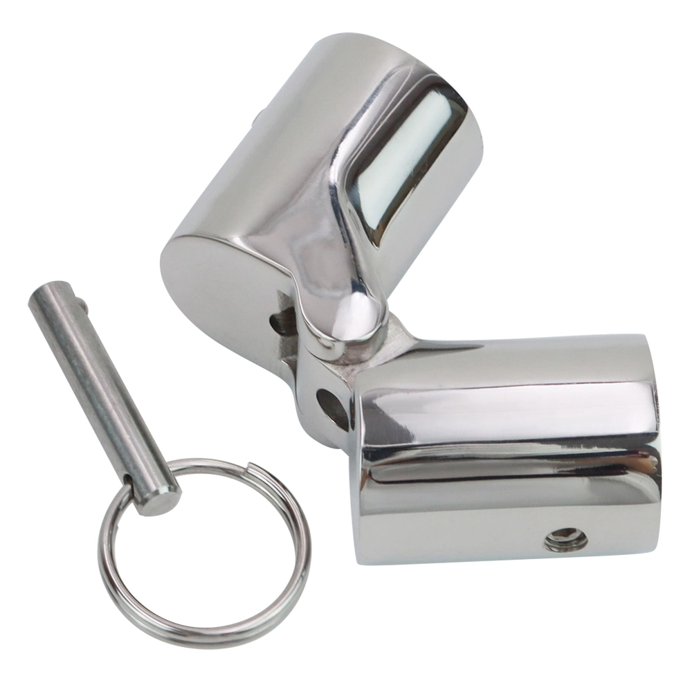 Boat Handrail Fitting Stainless Steel 316 Folding Swivel Coupling Tube Joint Connector