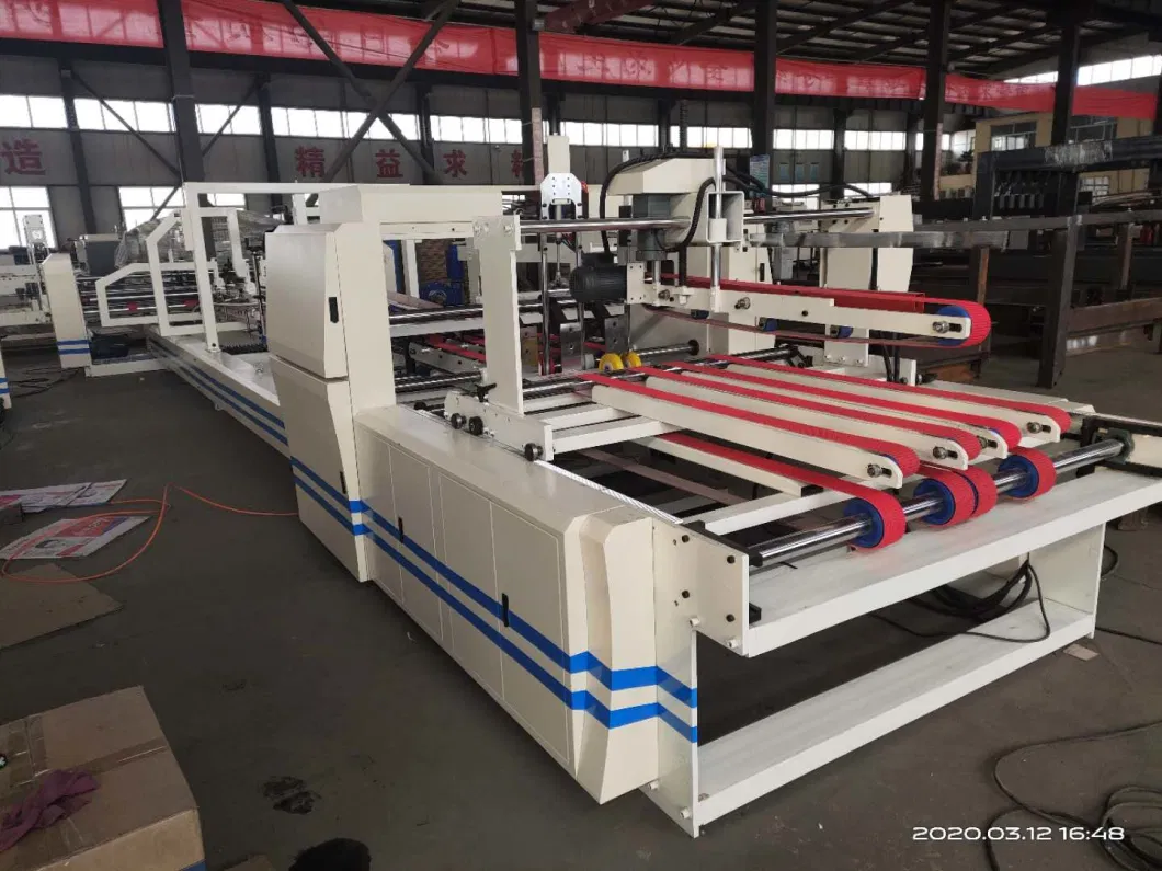 Fully Automatic Carton Glue Machinery Corrugated Box Folding Gluing Machine/Folder Gluer Machine