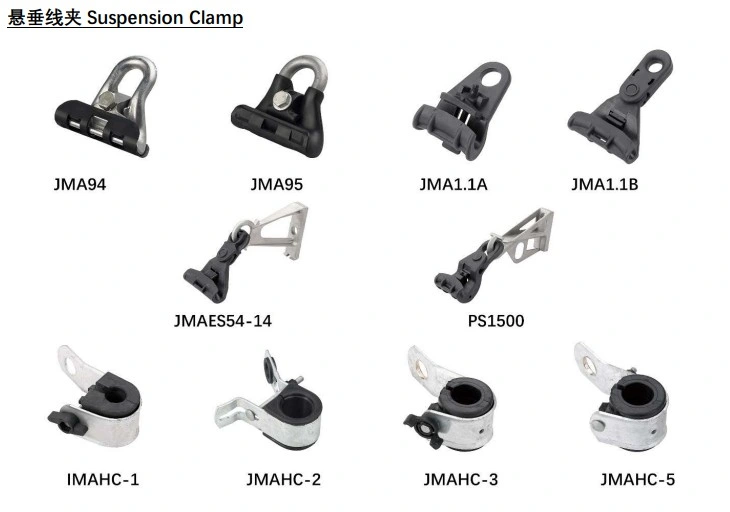 Electric ABC Accessories Plastic&amp; Aluminium Suspension Bridge Cable Clamp