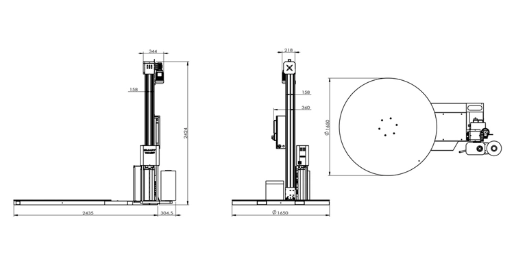 Customizable Fully Automatic Cantilever Pallet Wrapping Packaging Machine