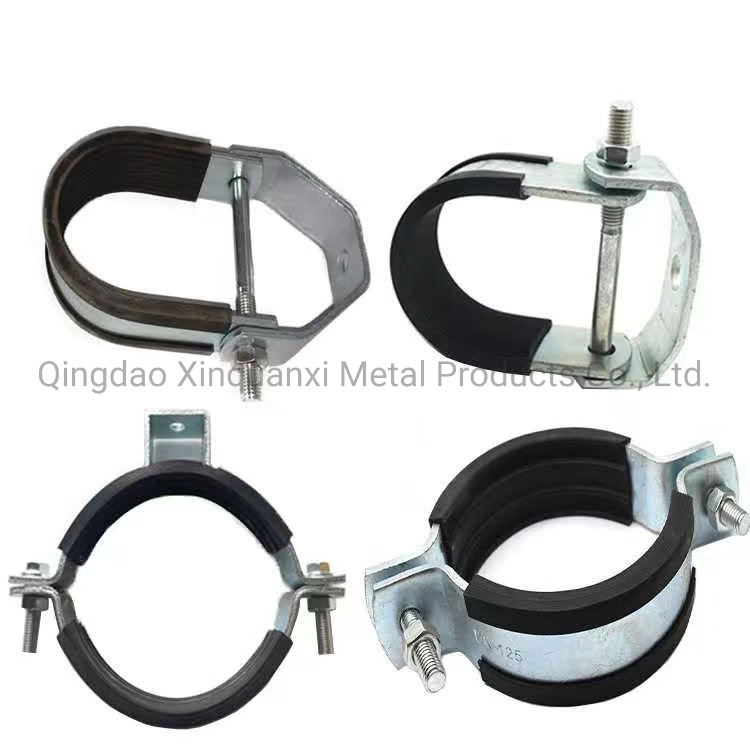 Pipe Clamp Rubber Lined 60-64mm Metal Aligne Pipe Clamps