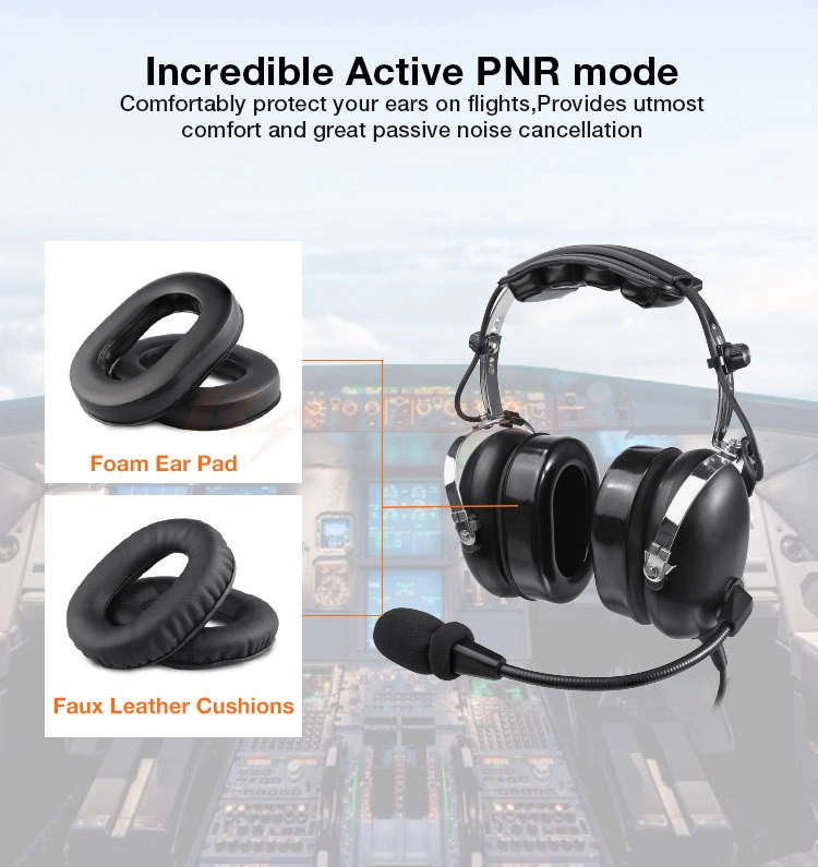 Raytalk Pnr Noise Cancelling Aviation Headset Airlcraft Headphones