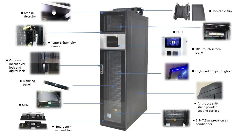 Software-Defined Server Rack Data Center with Cable Management