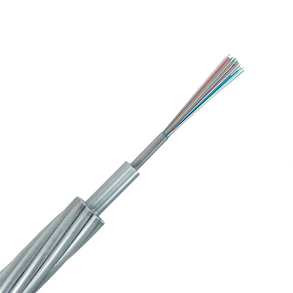 Outdoor Aerial Single Mode Fiber Optic Cable Opgw Optical Fibre Composite Overhead Ground Wire