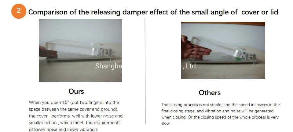 Plastic Rotary Damper Silicone Oil Soft Close Gear Damper in The Lids of Glvebox, Armrest