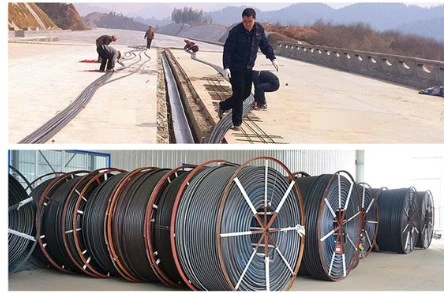 Single Duct 14/10mm 16/12mm Thickness 1.2mm HDPE Jacket with Trace Wire