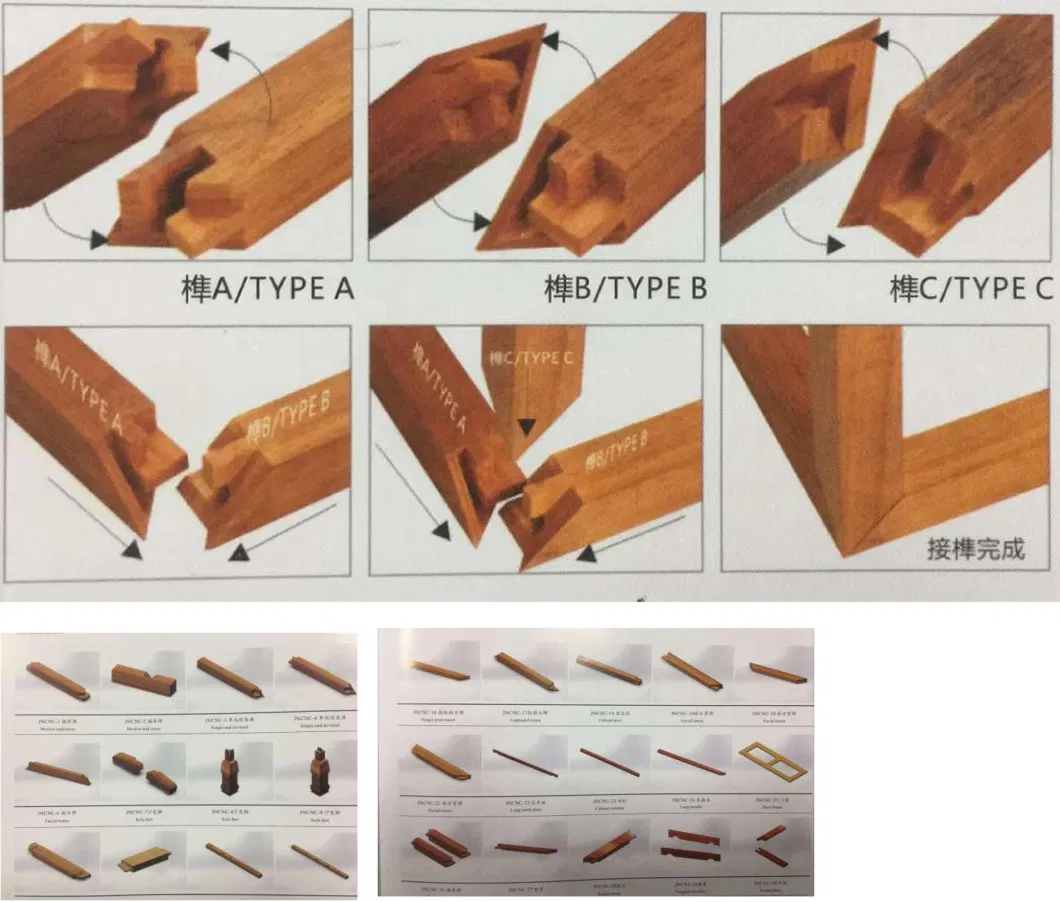 Insulation Solid Wood Board/Densified Wood CNC Sawing and Milling Combined Machine Center, Tenon and Groove, Milling Integrated Processing