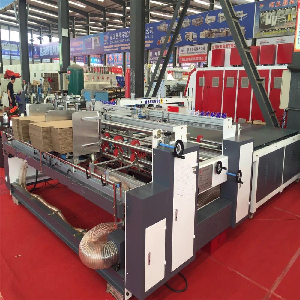 Semiautomatic Paper Box Folder Gluer Gluing Machine