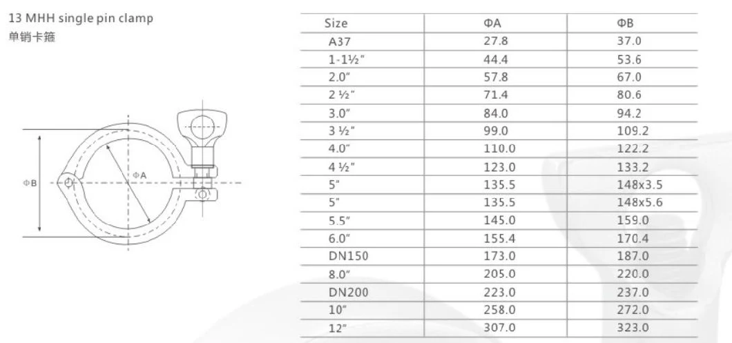 Custom 3-Piece Clamp Polishing Fitting Pipe Stainless Steel Sanitary Three Section Clamp