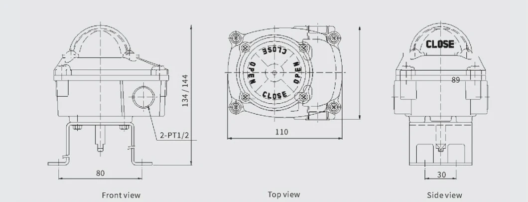 Made in China Its100 Pneumatic Actuator Limit Switchbox Valve Indicator