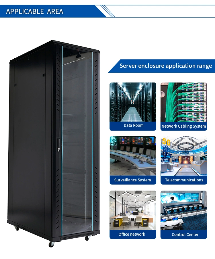 Network Cabinet CE 22u 800X1000 Server Rack 42u Rack with Vertical Cable Management