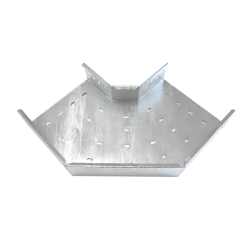 Galvanized Steel Cable Ladder Tray Support System Tee and Elbow with Cover