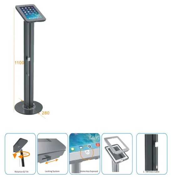 iPad &amp; Tablet Floor Stand/Holder/Bracket/Mount/Rack (PAD 002A)